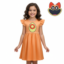 Girls Poppy Playtime CatNap Costume - Orange Dress Mask CatNap Cosplay