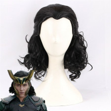 Loki Wig - Black Layered Long Wig Loki Cosplay Costume