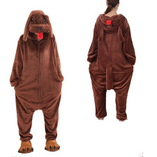 Kids Brown Dog Costume - Onesie Jumpsuit Brown Dog Cosplay