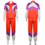 Minecraft Movie Dawn Runcie Costume - Orange Purple Tracksuit Dawn Runcie Cosplay