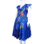 Girls Descendants Evie Costume - Blue Dress Evie Cosplay