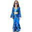 Girls Blue Disco Queen Costume - Sparkling Jumpsuit Disco Cosplay
