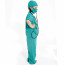 Kids Doctor Costume - Blue Scrub Suit and Coat Doctor Cosplay