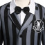 Wednesday Addams Costume - Girls Black School Uniform Nevermore Academy Wednesday Cosplay