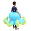 Blue Octopus Inflatable Costume