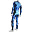 Male X-Ray Skeleton Halloween Costume - Blue X-Ray Bodysuit Skeleton Cosplay