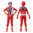 Dino Fury Rangers T-Rex Fury Red Ranger Costume - Bodysuit Mask Red Dino Fury Ranger Cosplay