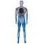 Spider-Man Spirit Spider Suit Costume - Light Blue White Bodysuit Mask Spider Man Cosplay