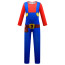 Boys Super Mario Bros Mario Costume - Bodysuit Mask Gloves Set Mario Cosplay