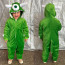 Kids Mike Wazowski Green Alien Costume - Onesie Jumpsuit Mike Wazowski Cosplay