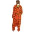 Kids Dark Orange Tigger Costume - Onesie Jumpsuit Dark Orange Tigger Cosplay