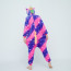 Kids Purple Stripes Unicorn Costume - Onesie Jumpsuit Purple Stripes Unicorn Cosplay