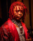 Lil Pump Trippie Redd Wig - Red Dreadlocks Wig Lil Pump Trippie Redd Cosplay Costume