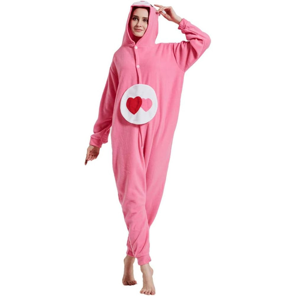 Care Bear Love A Lot Bear Costume - Onesie Jumpsuit Love A Lot Bear Cosplay