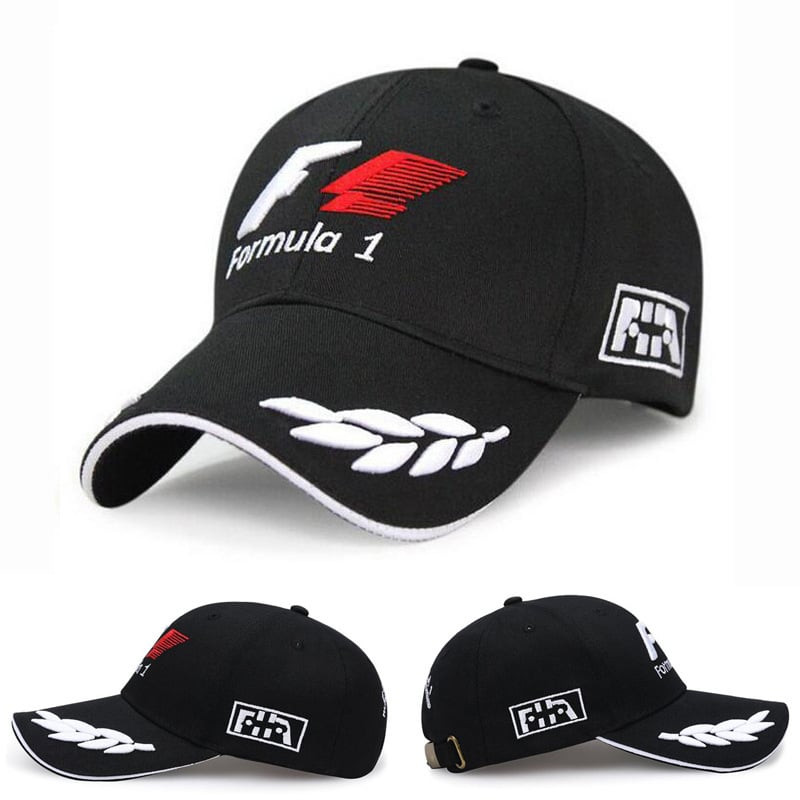 F1 Logo Cap Hat - Black Logo F1 Costume Cosplay Prop