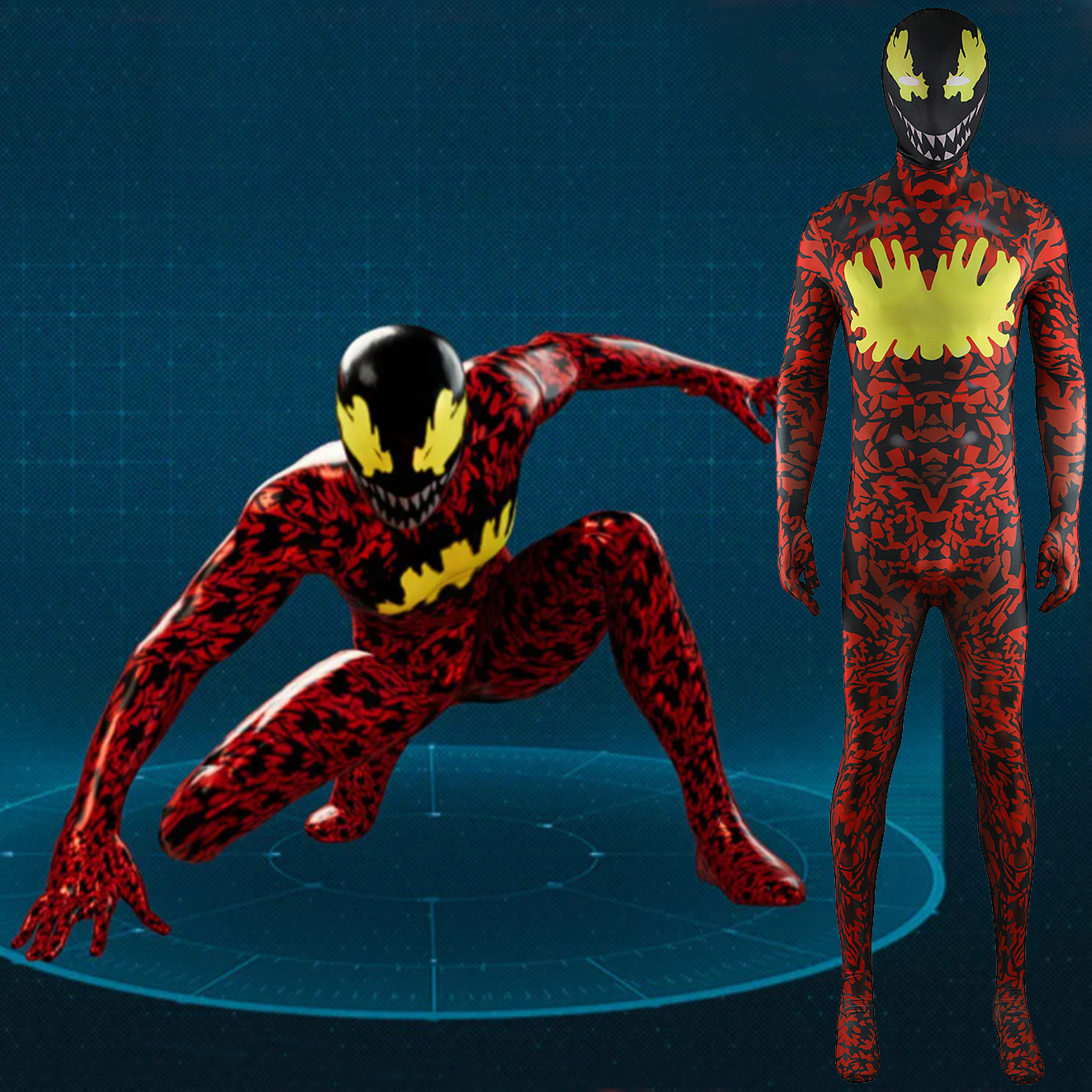 Spider-Man Unlimited Absolute Carnage Costume - Bodysuit Carnage Cosplay