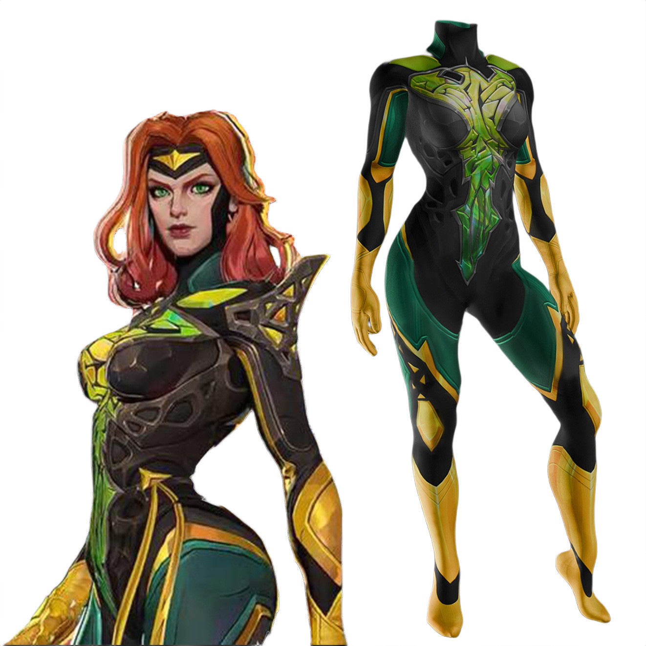 Marvel Rivals Phoenix Jean Grey Default Suit Costume - Bodysuit Jean Grey Phoenix Cosplay