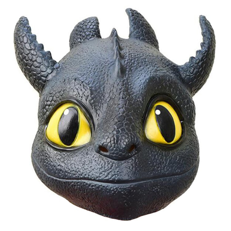 Toothless How to Train Your Dragon 3 Head Mask Cosplay