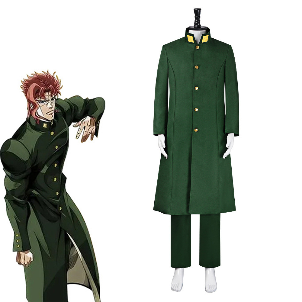 JoJo's Bizarre Adventure Noriaki Kakyoin Costume - Green Jacket Pants Set Noriaki Kakyoin Cosplay