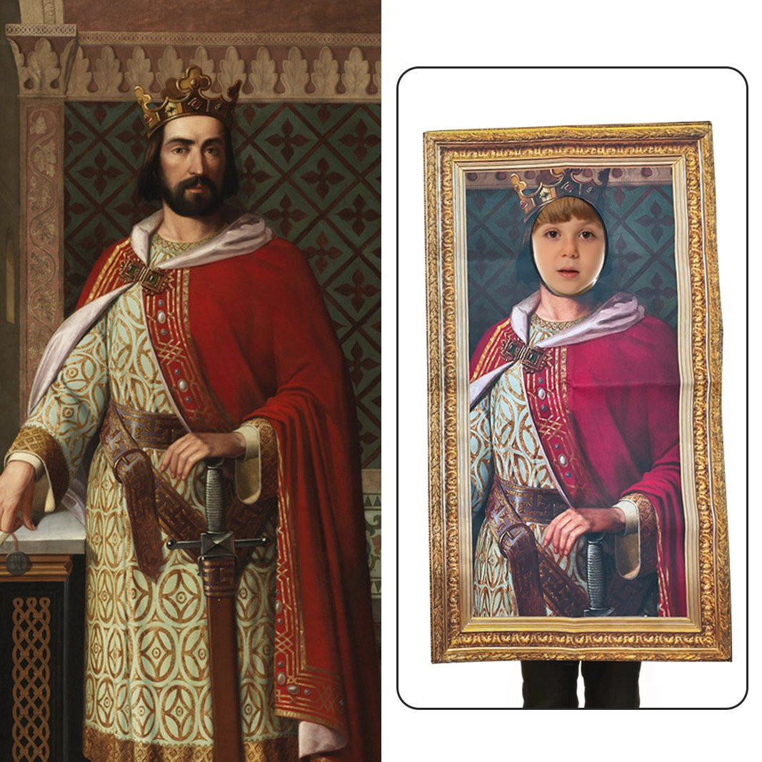 King Ferdinand Painting Costume - Bodysuit Ferdinand Painting Cosplay Kids and Adults