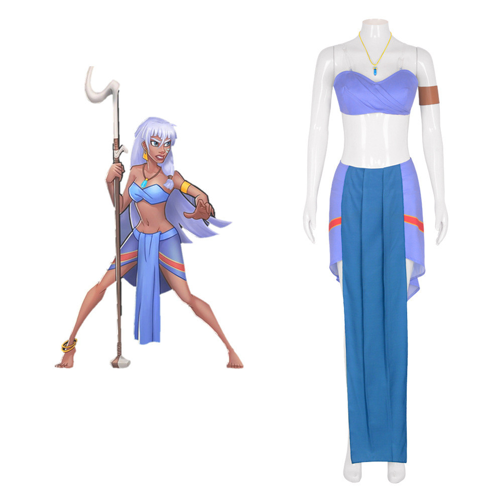 Atlantis The Lost Empire Princess Kida Kidagakash Costume - Purple Top Skirt Princess Kida Cosplay