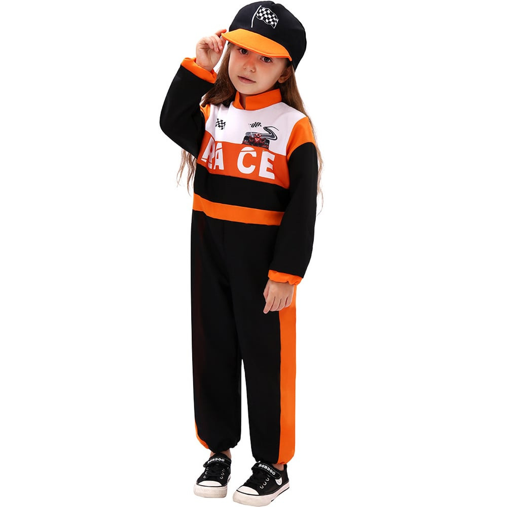 Kids Race Car Driver Costume - Suit Set Race Car Driver Cosplay