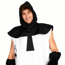 Alice in Wonderland Playing Cards Spades Costume - Coat Hat Gloves Set Ace of Spades Playing Card Cosplay