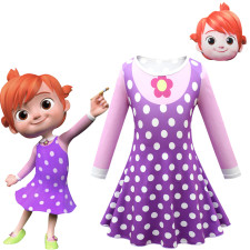 Girls Cocomelon YoYo Costume - Dress Mask Cocomelon Yoyo Cosplay