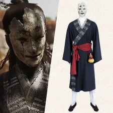 Black Myth: Wukong Daoist Mi Costume - Robe Mask Set Wukong Daoist Mi Cosplay