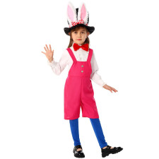 Kids Gentleman Easter Bunny Rabbit Costume - Suspenders Hat Set Easter Bunny Cosplay