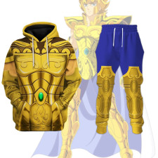 Saint Seiya Knights Of The Zodiac Leo Aiolia Costume - Hoodie Sweatpants Leo Aiolia Cosplay