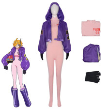 One Piece Vegapunk Lilith Costume - Pink Bodysuit Jacket Vegapunk Lilith Cosplay