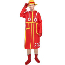 One Piece Luffy Costume - Red Coat Hat Set Luffy Cosplay