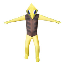 Kids Rainbow Friends Yellow Costume - Bodysuit Mask Yellow Rainbow Friends Cosplay