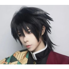 Demon Slayer Giyu Tomioka Wig - Giyu Tomioka Cosplay Costume Wig