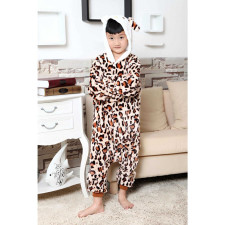 Kids Hello Kitty Leopard Costume - Onesie Jumpsuit Hello Kitty Leopard Cosplay