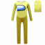 Kids Among Us Costume - Yellow Bodysuit Mask Among Us Cosplay