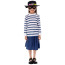 Girls Bank Robber Costume - Shirt Skirt Mask Hat Bank Robber Cosplay