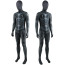 Black Muscleman Suit Costume - Shiny Bodysuit Black Muscleman Cosplay