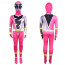 Dino Fury Rangers Ankylo Fury Pink Ranger Costume - Bodysuit Mask Pink Dino Fury Ranger Cosplay