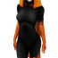 The Amazing Spider-Man Hallow's Eve Janine Godbe Costume - Black Orange Bodysuit Hallows Eve Cosplay