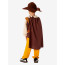 Boys Medieval Renaissance Costume - Brown Hat Cape Set Medieval Cosplay