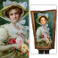 Kids Emile Vernon Painting Costume - Elegant Lady With A Bouquet of Roses Painting Cosplay