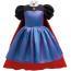 Girls Snow White Movie 2024 Evil Queen Grimhilde Costume - Black and Blue Dress Cape Set Evil Queen Grimhilde Cosplay