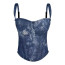 Tate McRae Concert Outfit Costume - Denim Corset Tate McRae Cosplay