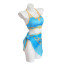 The Legend of Zelda Kingdom of Tears Princess Zelda Two Piece Bikini Swimsuit Costume - Blue Two Piece Swimsuit Princess Zelda Cosplay