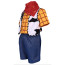 Boys Toy Story Woody Deluxe Costume - Shirt Vest Shorts Shawl Set Woody Cosplay