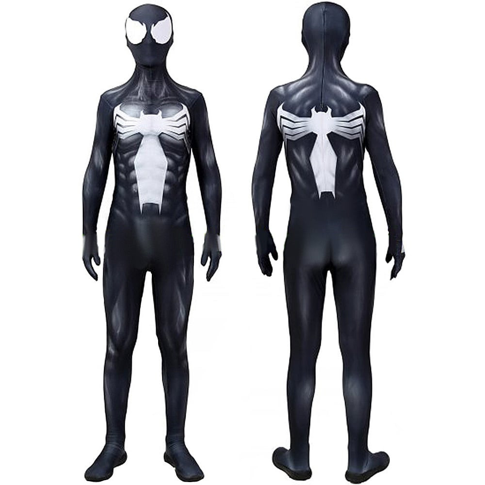 Spider-Man Symbiote Body Suit Costume - Muscle Bodysuit Symbiote Suit Cosplay