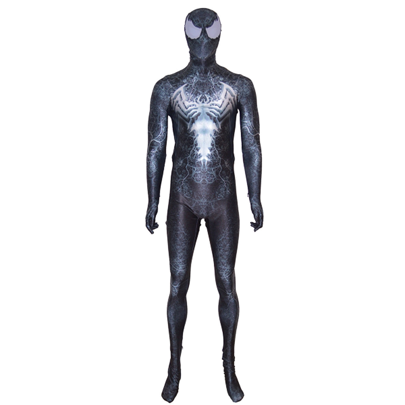 Spider-Man Edward Brock Venom Costume - Black Bodysuit Eddie Brock Venom Cosplay