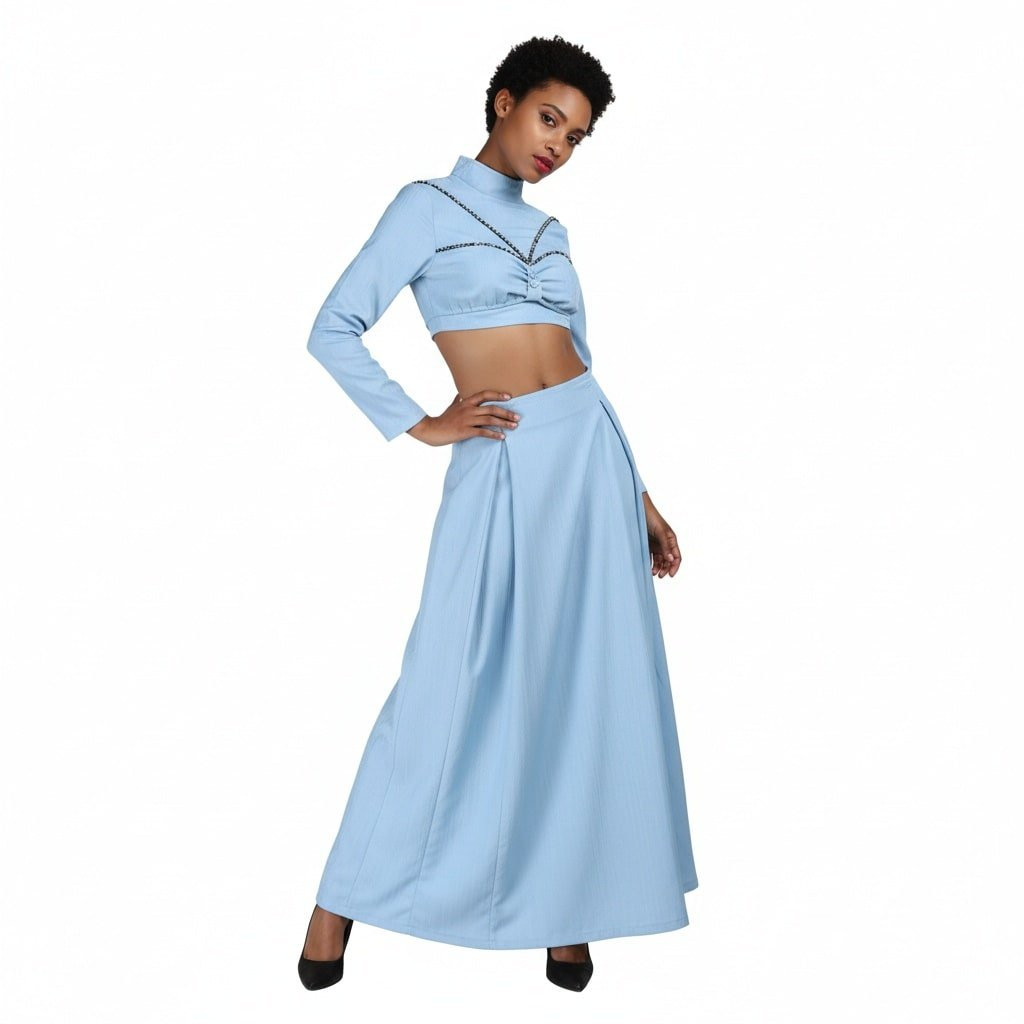 Star Wars Padme Amidala Costume - Blue Shirt Skirt Padme Amidala Cosplay